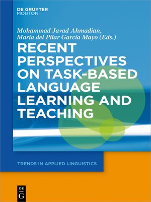 cover image of Recent Perspectives on Task-Based Language Learning and Teaching